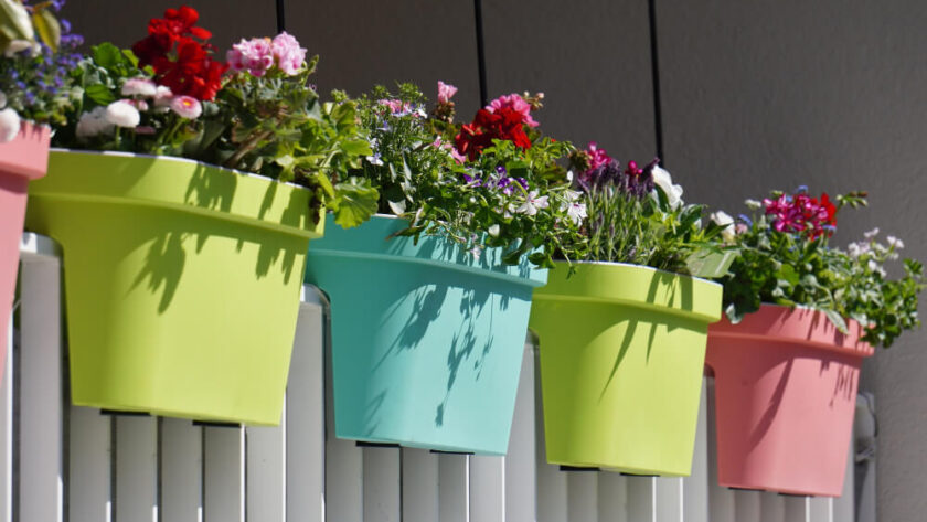 Atherton landscape hanging containers