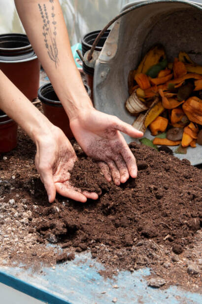 Soil in hand