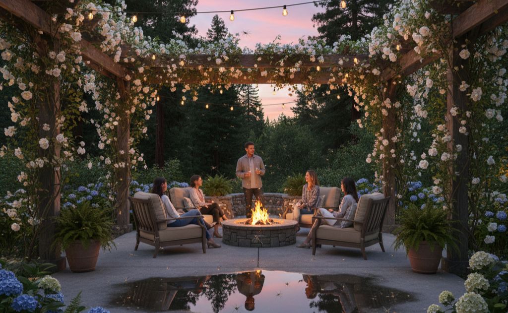 Standing Water near patio